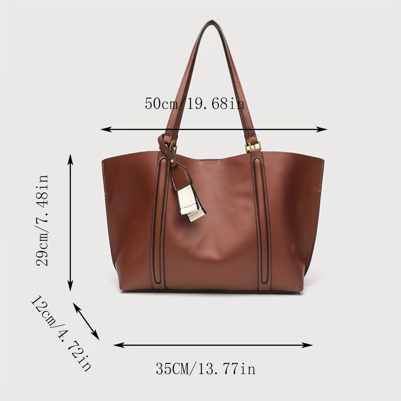 Women' Large Capacity Tote Bag Compatible for, Travel & - Closure Handbag with Spacious Interior, Soft Texture & - Elegant Structured Handbags