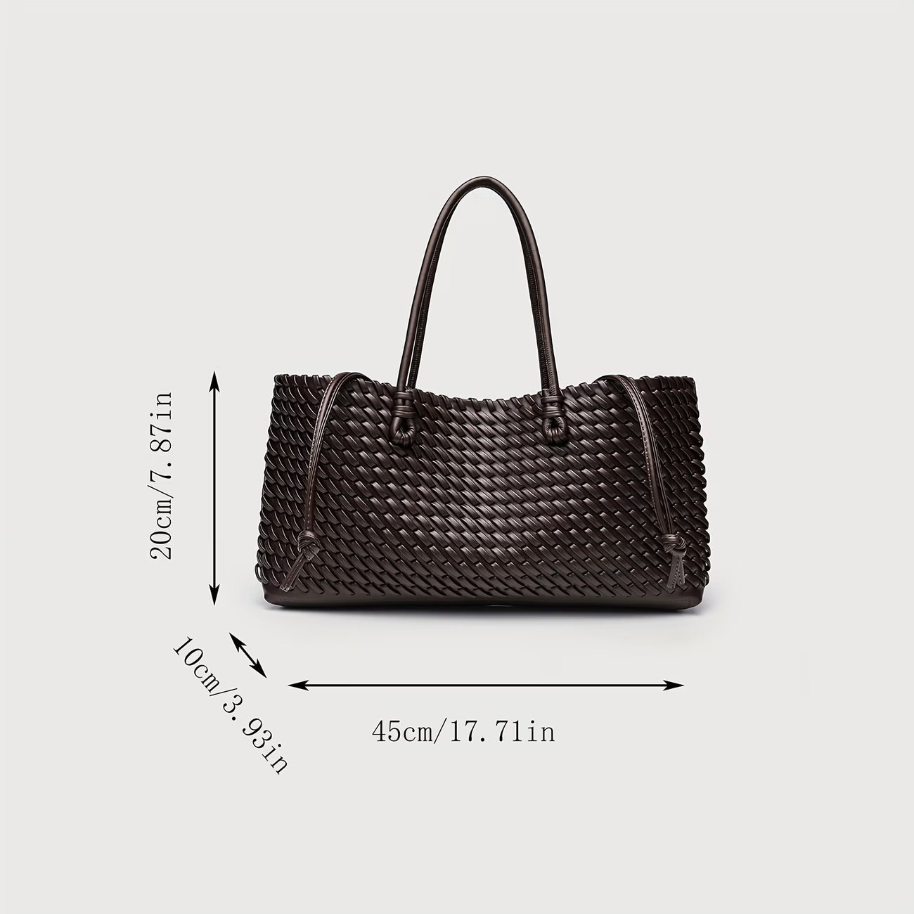 Premium Woven Handbag for Women, Includes Drawstring Cloth Bag Convenient And Practical Soft Superb Hand Feel Material