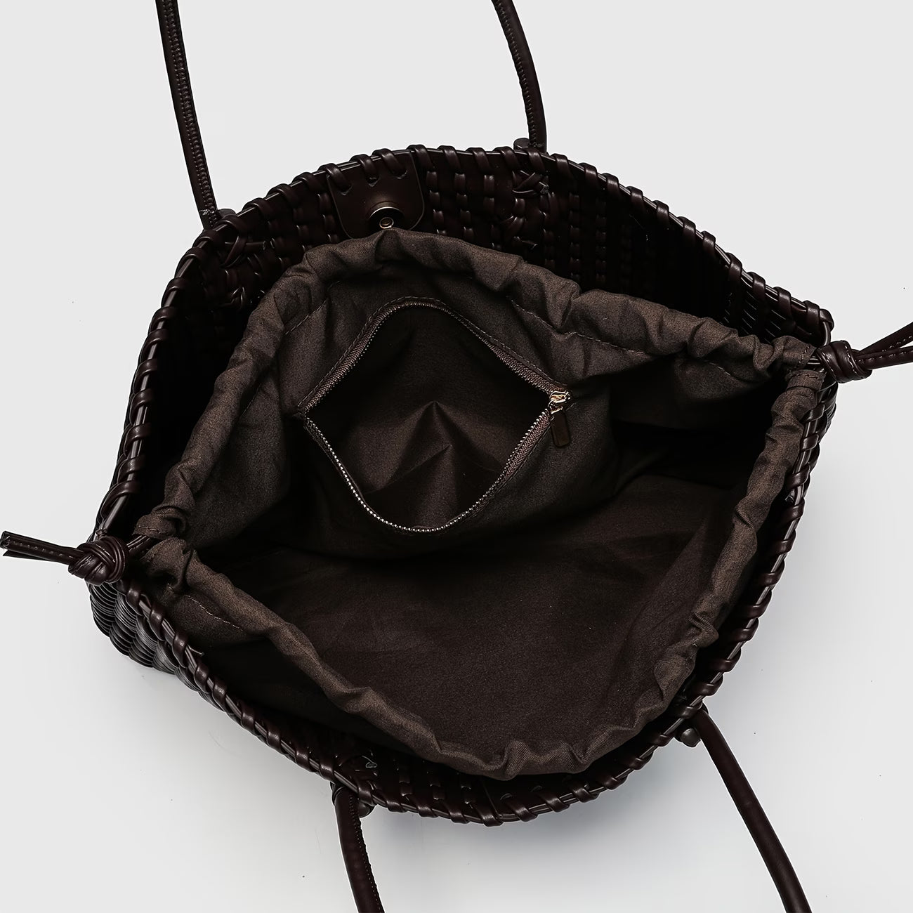 Premium Woven Handbag for Women, Includes Drawstring Cloth Bag Convenient And Practical Soft Superb Hand Feel Material