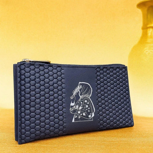 Leather Wristlet Clutches with Zipper Closure for Women