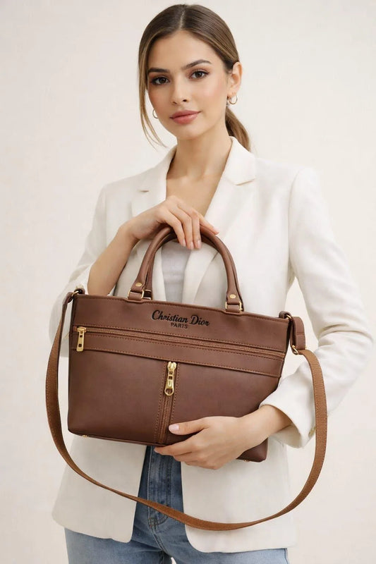 Women's Brown Leather Shoulder Bag
