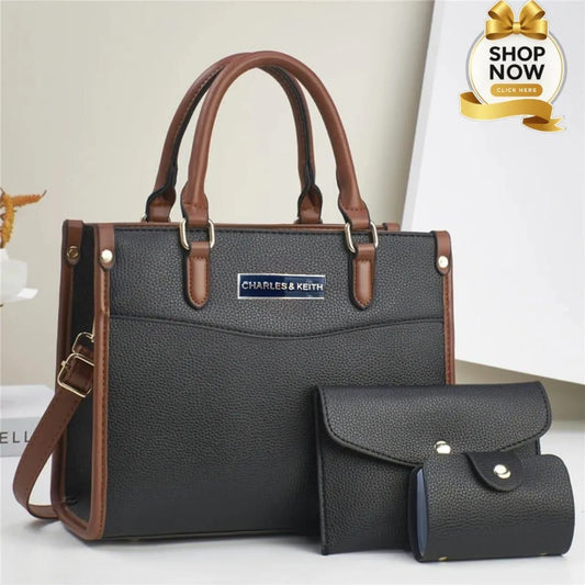 Premium Quality Handbag Set Zippered