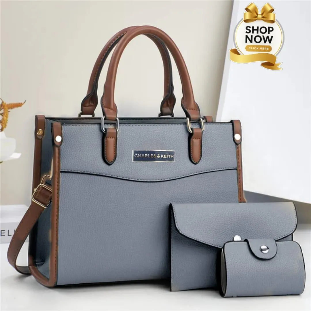 Premium Quality Handbag Set Zippered