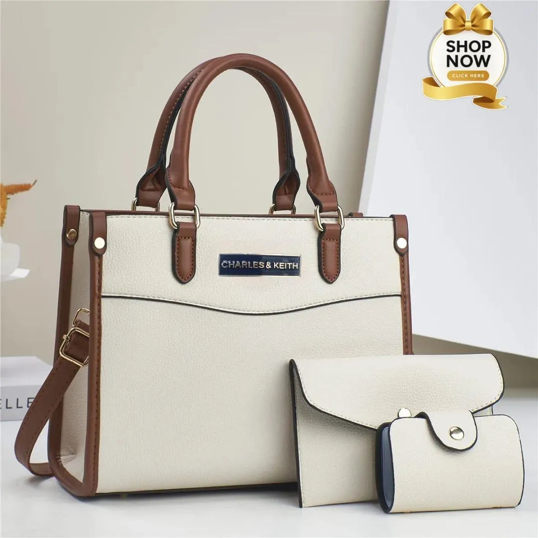 Premium Quality Handbag Set Zippered